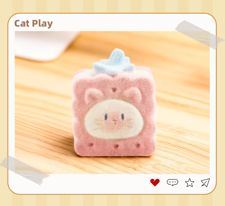 The cat PAI is indeed fun. The blind box Siamese cat figurine is a creative couple and becomes a figurine desktop birthday gift for women pic 23