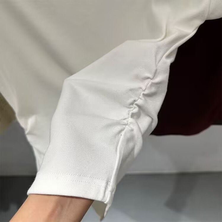 2024春秋新款半高领短袖恤女显瘦打底衫内搭项链针织紧身上衣潮详情11