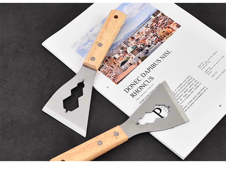 Multi-functional scraper, cleaning stainless steel putty scraper, cement putty scraper tool, special shovel for decoration, thickened type pic 13