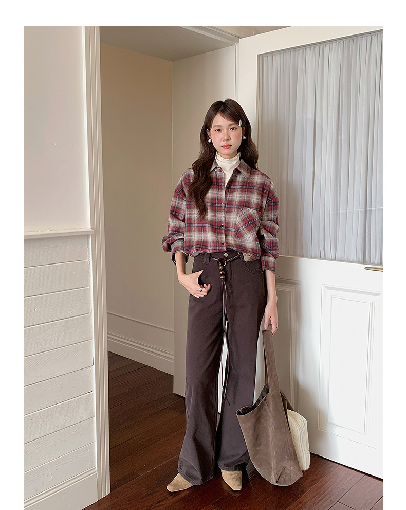 【 Denim Simple】 Ge Ming Korean Commuter straight-leg jeans for Women 2025 Autumn New Style Long Pants N732C pic 21