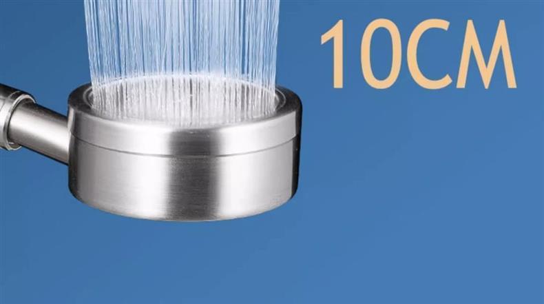 German 304 stainless steel pressurized showerhead with large water output for shower and bath, household bathroom hose set 1 pic 6