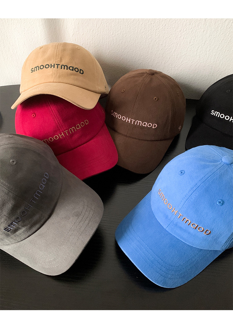 字母刺绣蓝色棒球帽女2025年春新款韩版显脸小帽子高品质鸭舌帽潮详情9