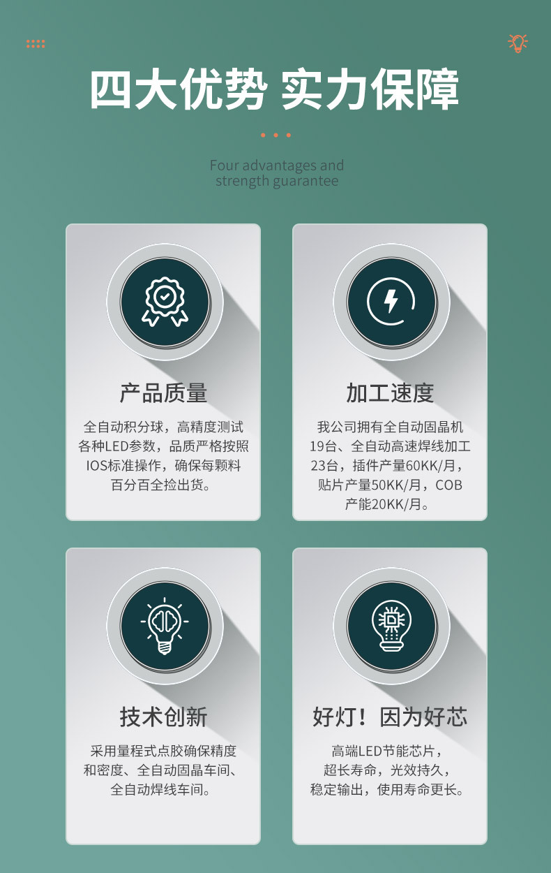 Customized 5mm red and green electrodeless through-hole LED flat head dual-color long and short pin LED beads from the manufacturer pic 4