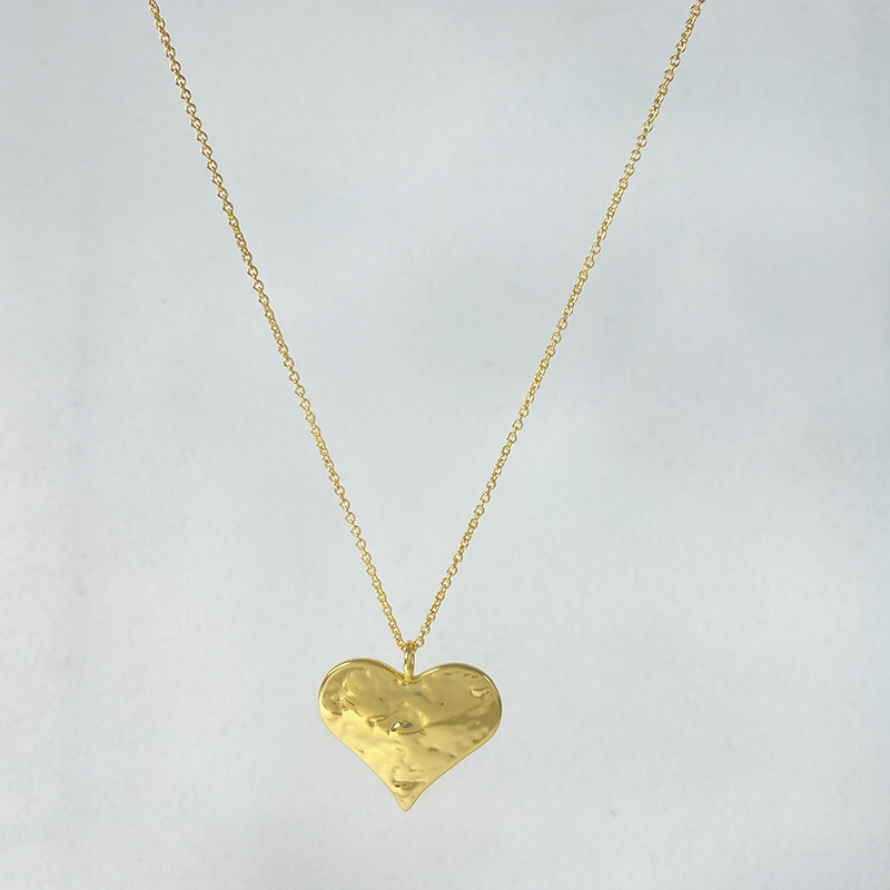 韩国小众设计感韩素希同款抽绳心形可调节长款项链女做旧爱心款式详情7