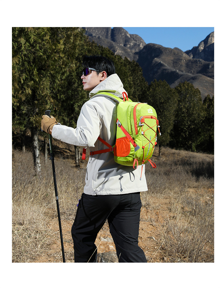 Al aire libre mochila de escalada peso ligero a prueba de agua mochila de senderismo ciclismo camping mochila de viaje fabricante al por mayor pic 21