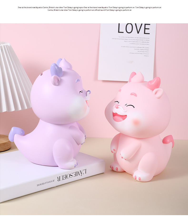 新款龙年生肖儿童储蓄罐 可进可出设计 3-10岁培养存钱习惯 搪胶材质安全无毒 存钱罐儿童礼物详情16