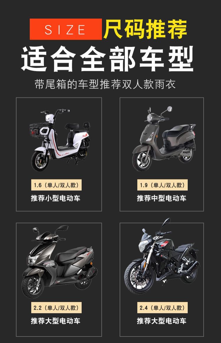 代驾专用雨衣加厚男女款摩托电瓶车双人加大长款全身防暴雨雨披详情9