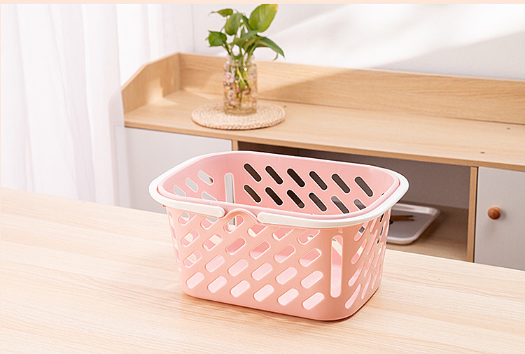 Shopping baskets, small hand-held baskets, bath baskets, toiletry baskets, plastic storage baskets, storage frames, fruit baskets, vegetable baskets pic 8