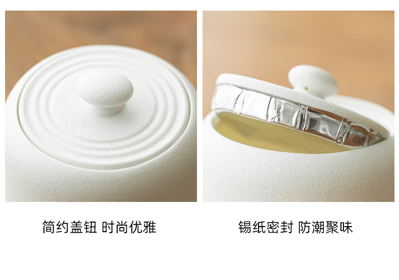 White porcelain portable outdoor travel tea set, one pot with six cups, household quick customer cups, company business gift printing pic 9