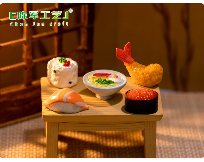 Micro-landscape creative simulation of Japanese cuisine, food play dollhouse, diy decorative accessories, miniature mini ornaments pic 42