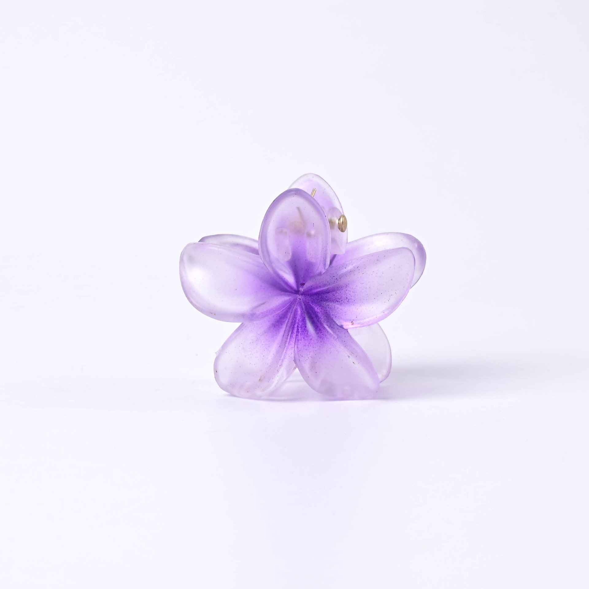 4cm matte gradient frangipani color travel essential hairpin, half-tied ponytail side clip, wholesale foreign trade supply pic 5