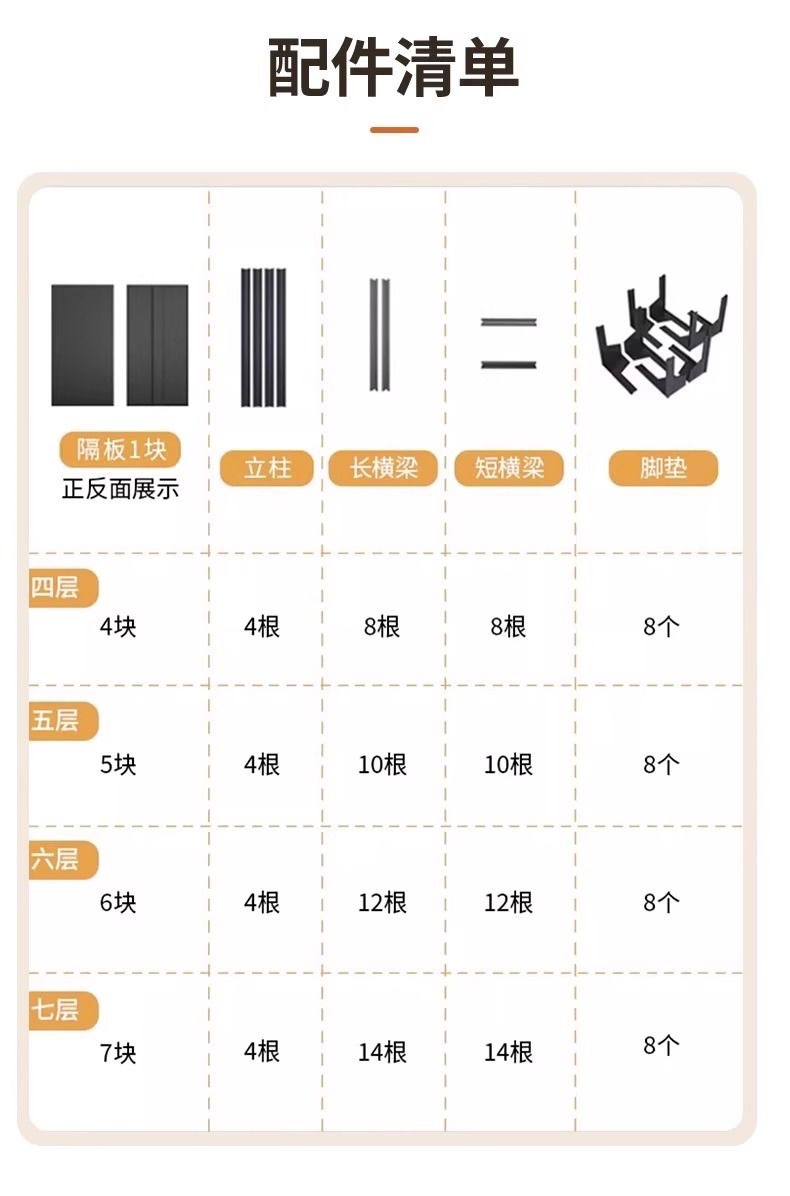 置物架展示架家用货架落地多层阳台收纳架加厚厨房置物架衣架详情20