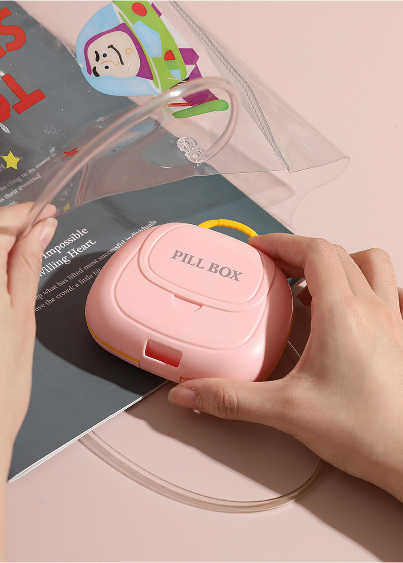 Sealed moisture-proof multi-compartment small medicine box, household mini portable medicine box, pill packaging factory direct supply, cross-border pic 9