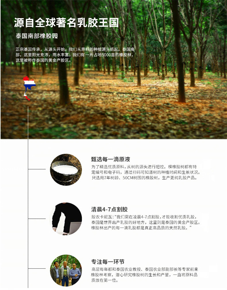 天然乳胶颗粒枕芯成人高低颈椎枕单人护颈乳胶保健枕头厂家代发详情4