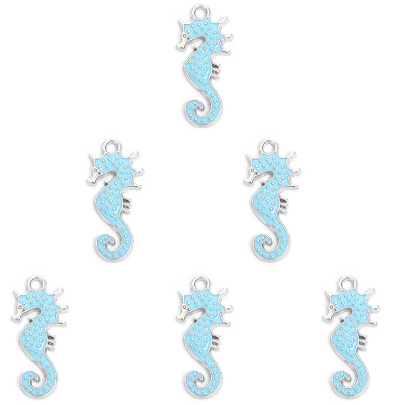 海马滴油合金挂件 海洋DIY饰品配件手链项链耳环钥匙链动物小吊坠详情11