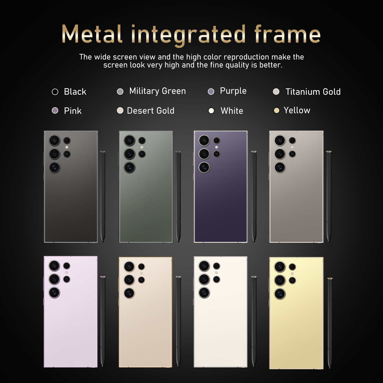 TK爆款S24 Ultra真4G 6+64GB跨境手机全球版直角屏7.3寸智能手机详情6