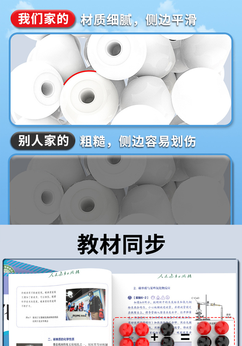 The LX-0604 atomic sphere electron cloud VSEPR spherical scale model of the molecular structure model in junior and senior high school chemistry pic 3