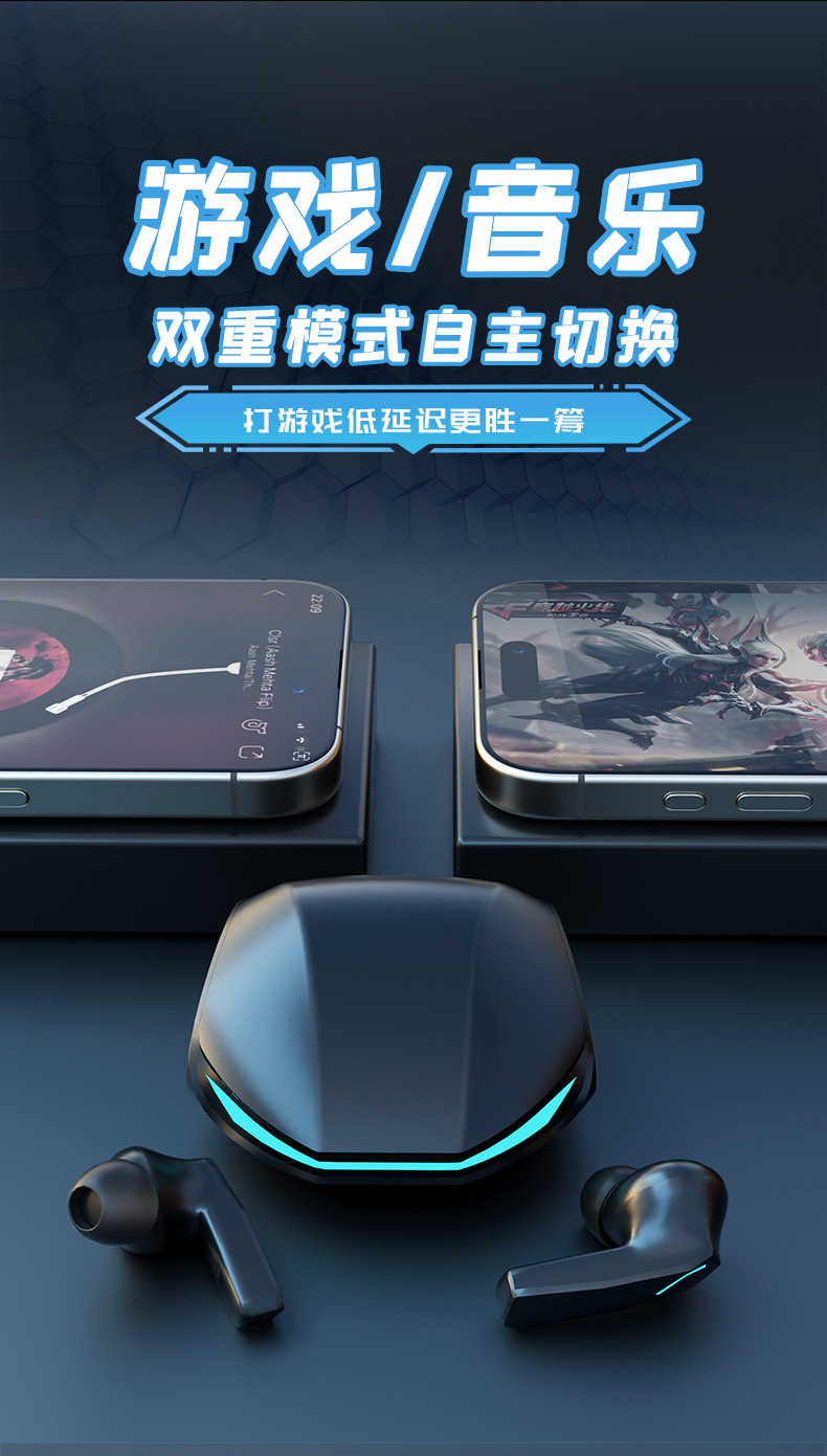 Wholesale of true wireless Bluetooth headphones 2024 In-ear gaming and calling Bluetooth headphones TWS pic 28