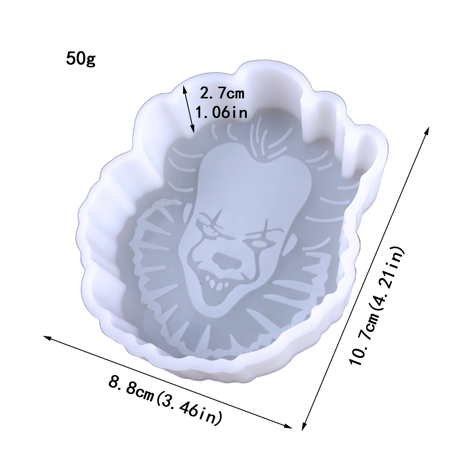车载香薰滴胶模具DIY月相篝火香薰小丑杰森香薰蜡烛石膏硅胶模具详情25