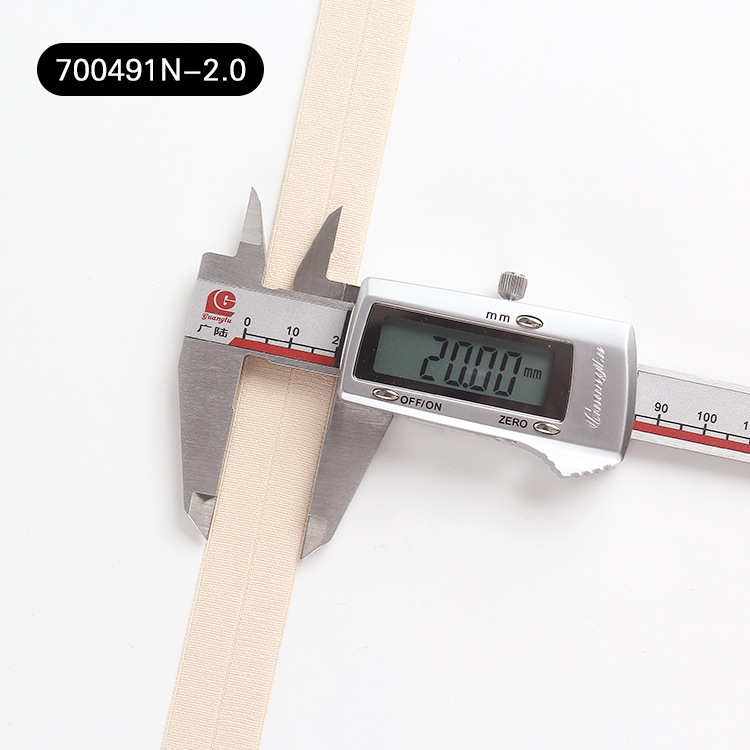Factory direct sales: 2.0 threaded edge high-elasticity elastic band underwear, bras, down jackets, webbing weaving pic 4