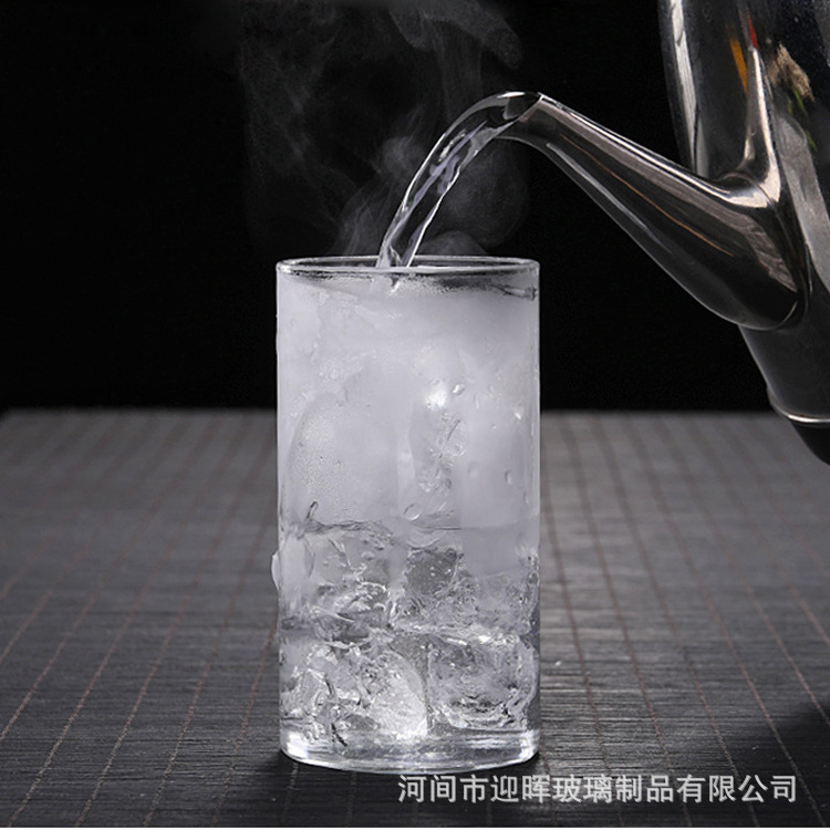 工厂供耐热玻璃大水杯高硼硅玻璃咖啡杯果汁杯单层透明玻璃早餐杯详情11