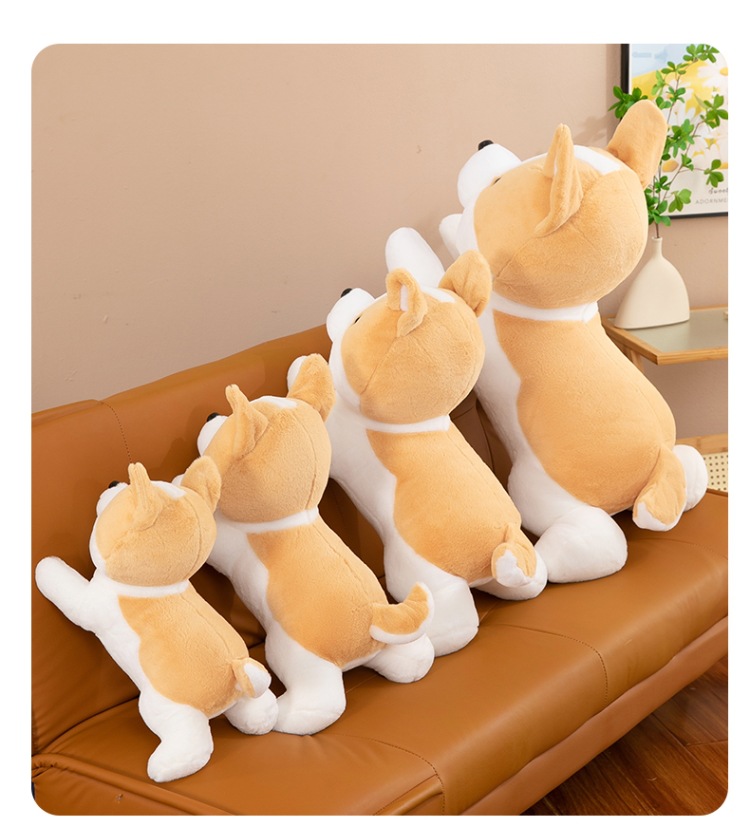新款柯基柴犬毛绒玩具公仔可爱狗抱枕沙发靠枕儿童玩偶节日礼物女详情12