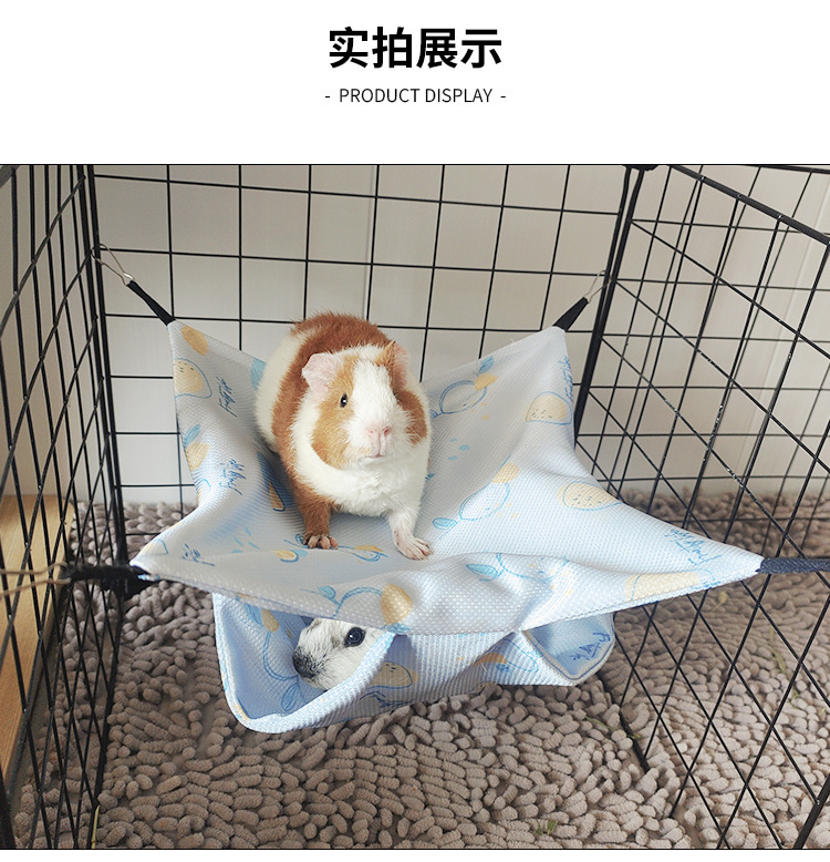 Cross-border pets: ferrets, guinea pigs, summer pets, hanging sleeping bags, hamsters, sugar gliders, squirrels, double-layer ice silk hammocks pic 5