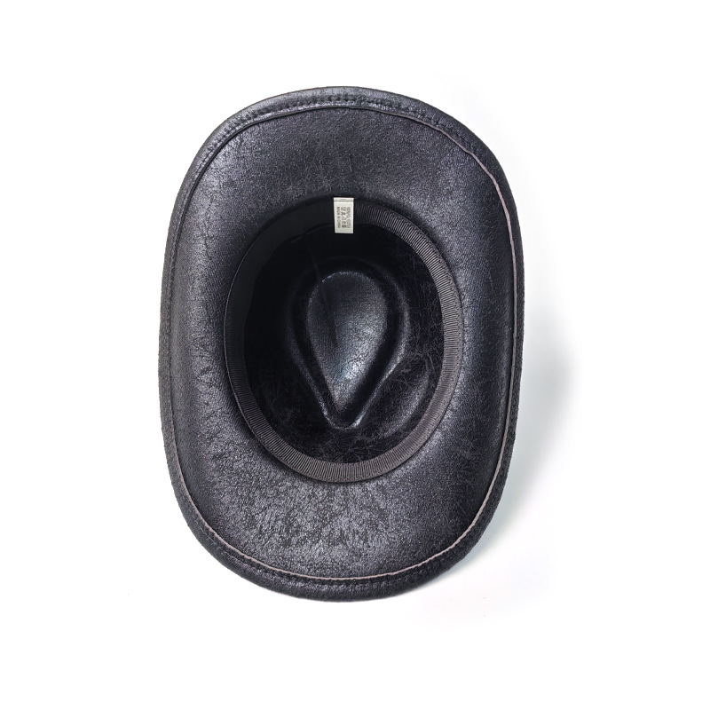 欧美复古纹理牛仔帽翘边遮阳爵士帽英伦礼帽日常使用详情6