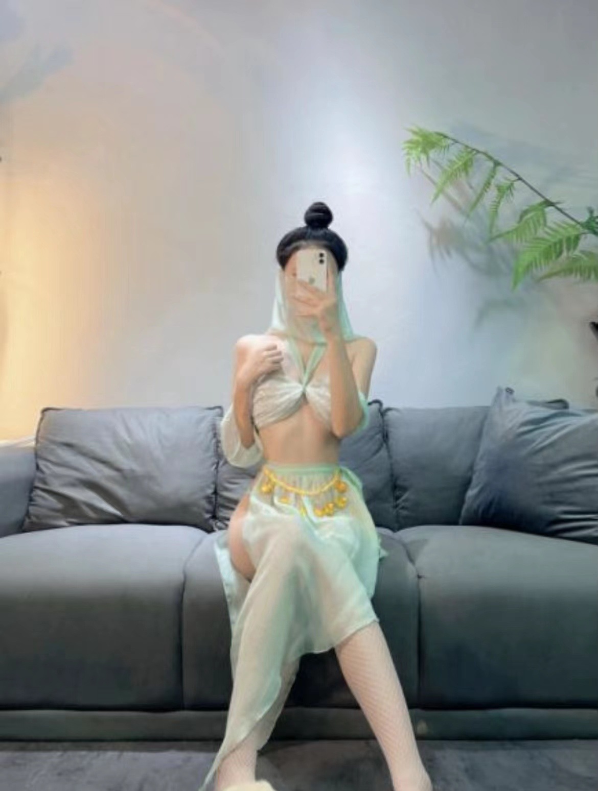 国潮古风抹胸汉服情趣内衣纯欲风飞天凤女cosplay睡衣女性感制服详情15