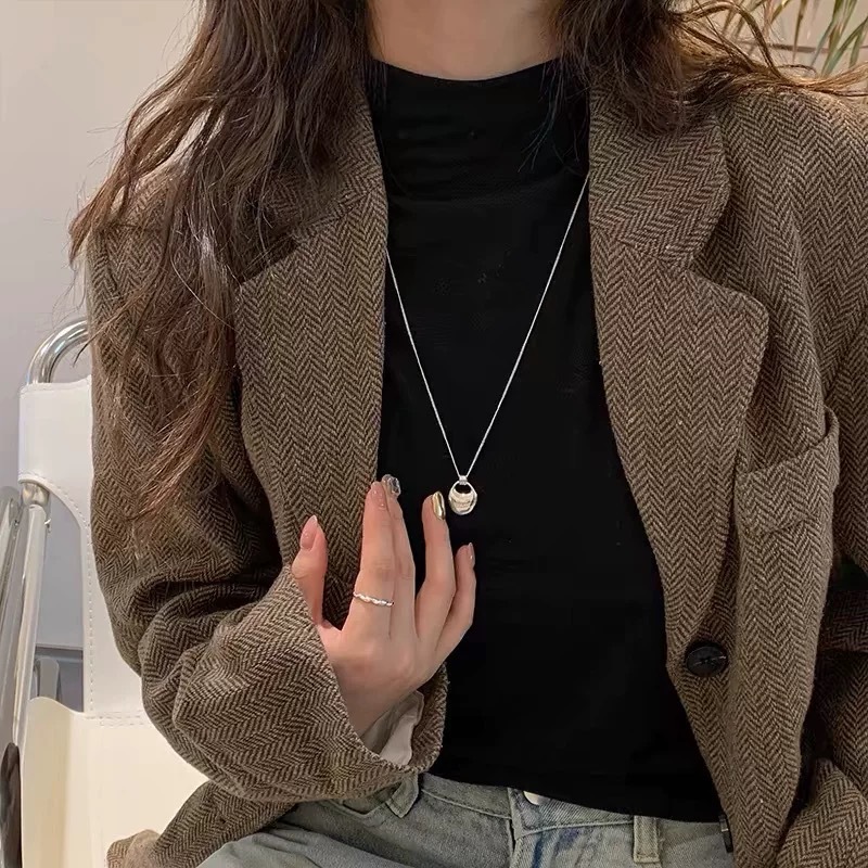 韩版马鞍包项链冷淡风小众简约高级感百搭不规则手提包长款锁骨链详情6