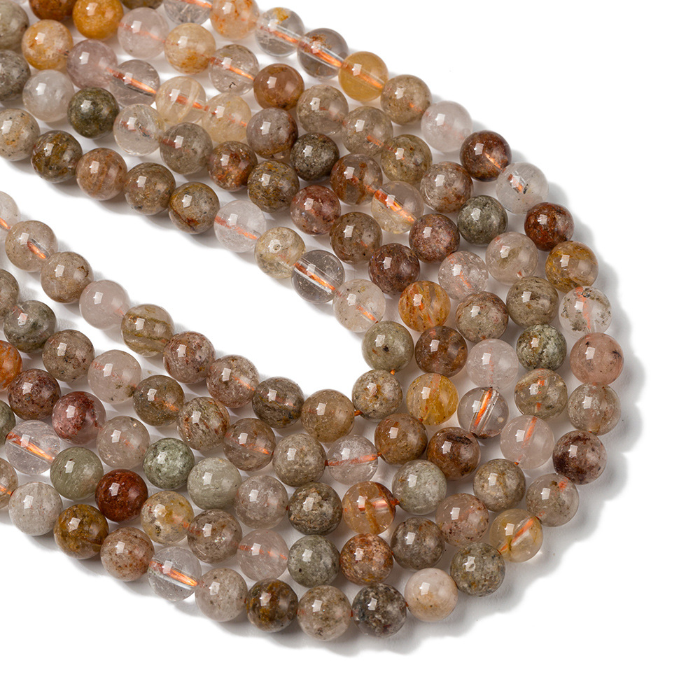 福禄寿彩幽灵圆珠散珠手链配件半成品批发7-8mm天然串珠项链饰品详情6