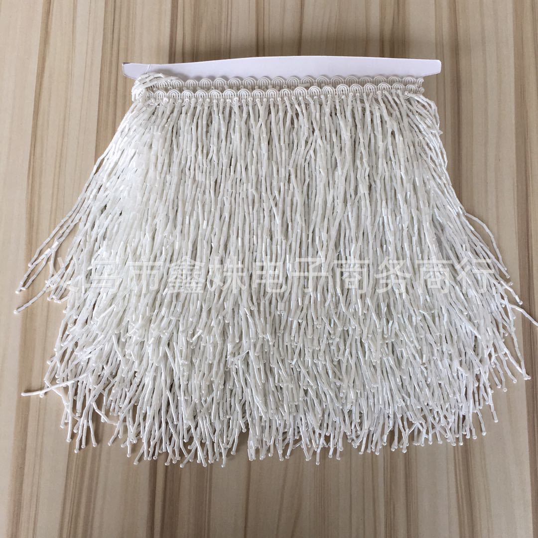 15cm golden tube bead tassels, fashionable handcrafted wedding dress, evening gown and dance dress tassels pic 12