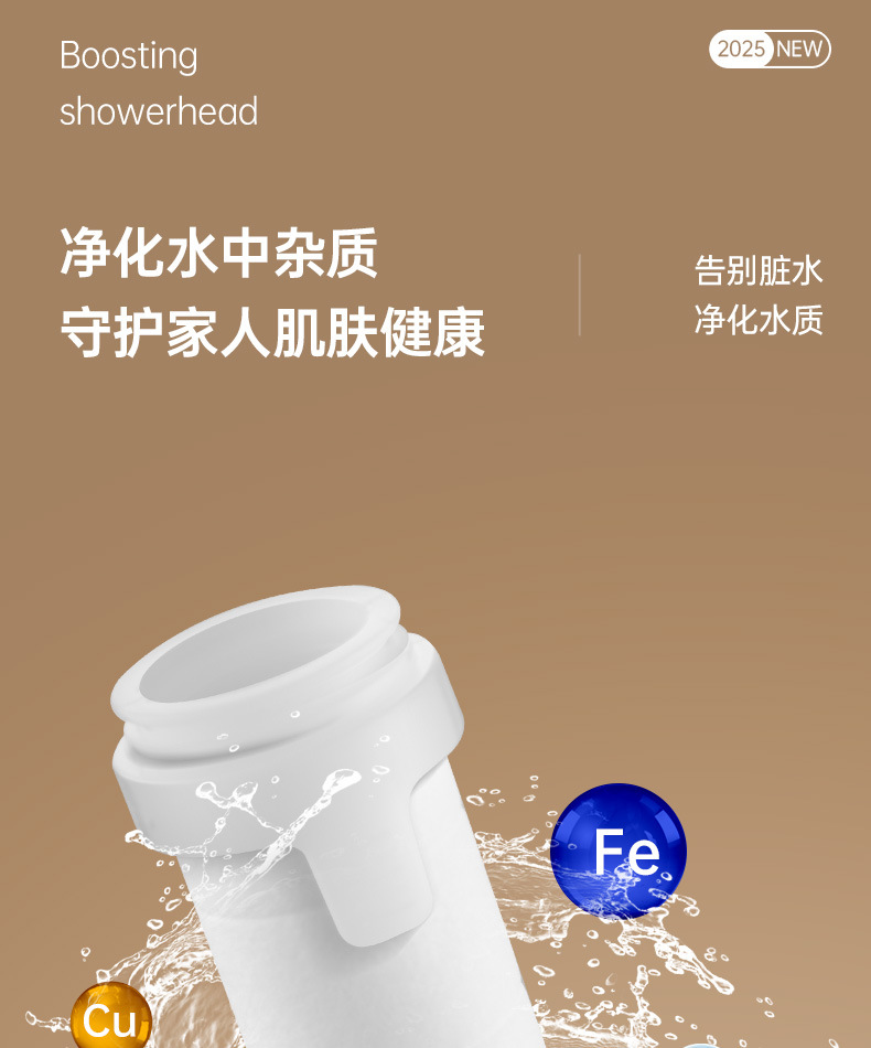 涡轮增压花洒喷头超强淋雨花晒头套装超级加压浴室沐浴过滤莲蓬头详情16