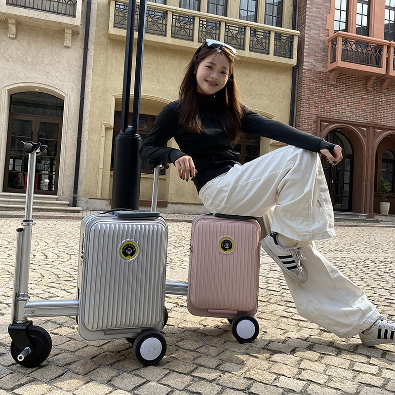 The electric suitcase can be ridden. In 2025, the travel suitcase has an ultra-long battery life. It is a 20-inch carry-on suitcase, a combination suitcase and a handle suitcase pic 3