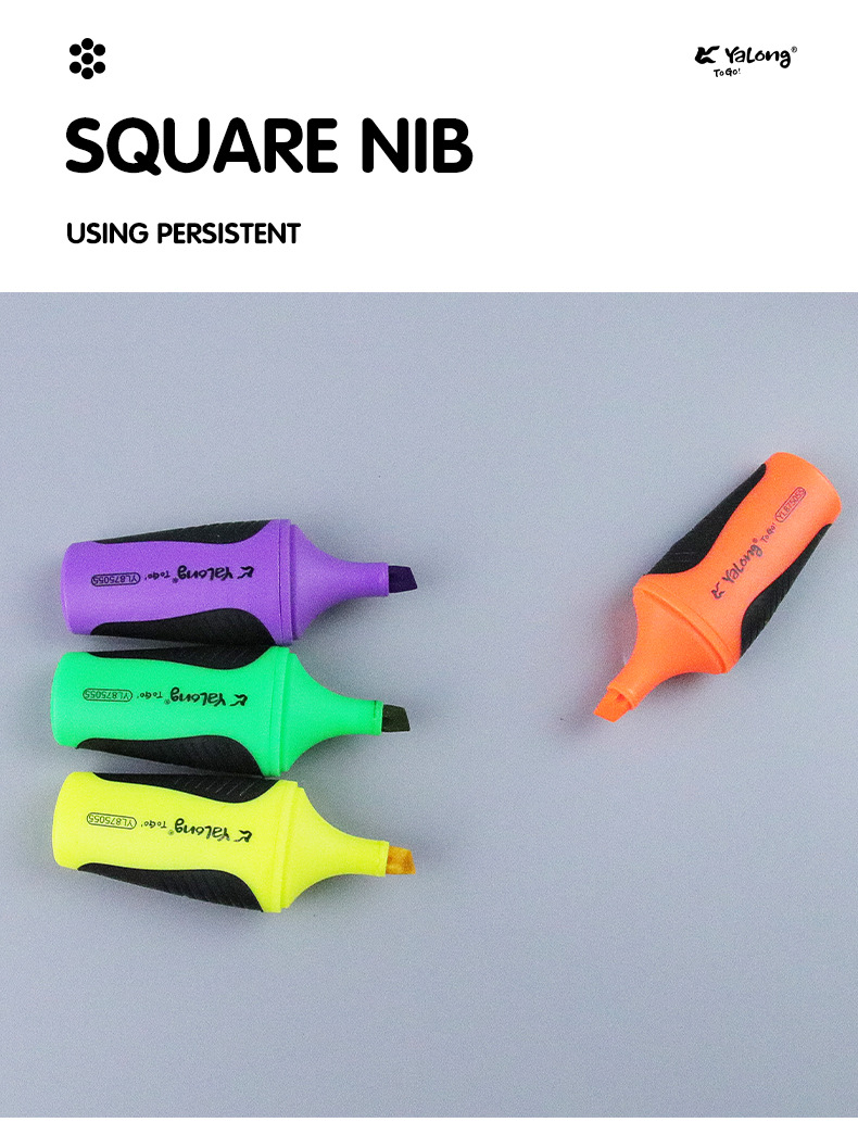 The Yalong top is designed with 12-color highlighters for students or office use, and it comes in a paper box pic 4