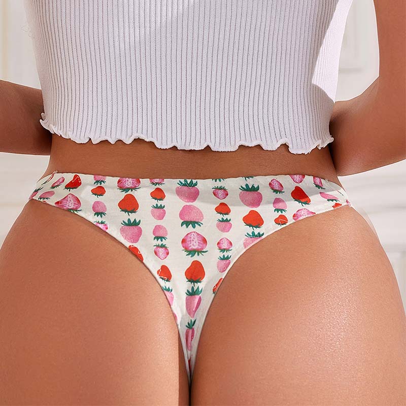 YANNI2024 Summer New Style cute and sexy thong pants for women, European and American light, low-waisted, seamless, breathable bikini thong pants for women, cross-border export factory wholesale pic 3