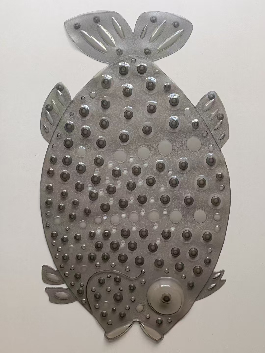 Forma de pescado almohadilla de baño resistente al agua almohadilla de baño larga de color sólido almohadilla de masaje suave espinilla antideslizante almohadilla de baño ventosa pic 7