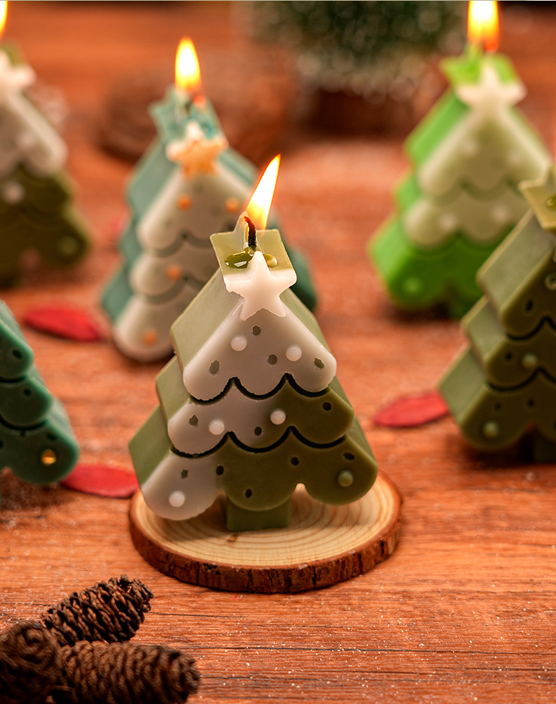 圣诞节香薰蜡烛创意圣诞树氛围感香氛蜡烛摆件浪漫圣诞伴手礼物详情12