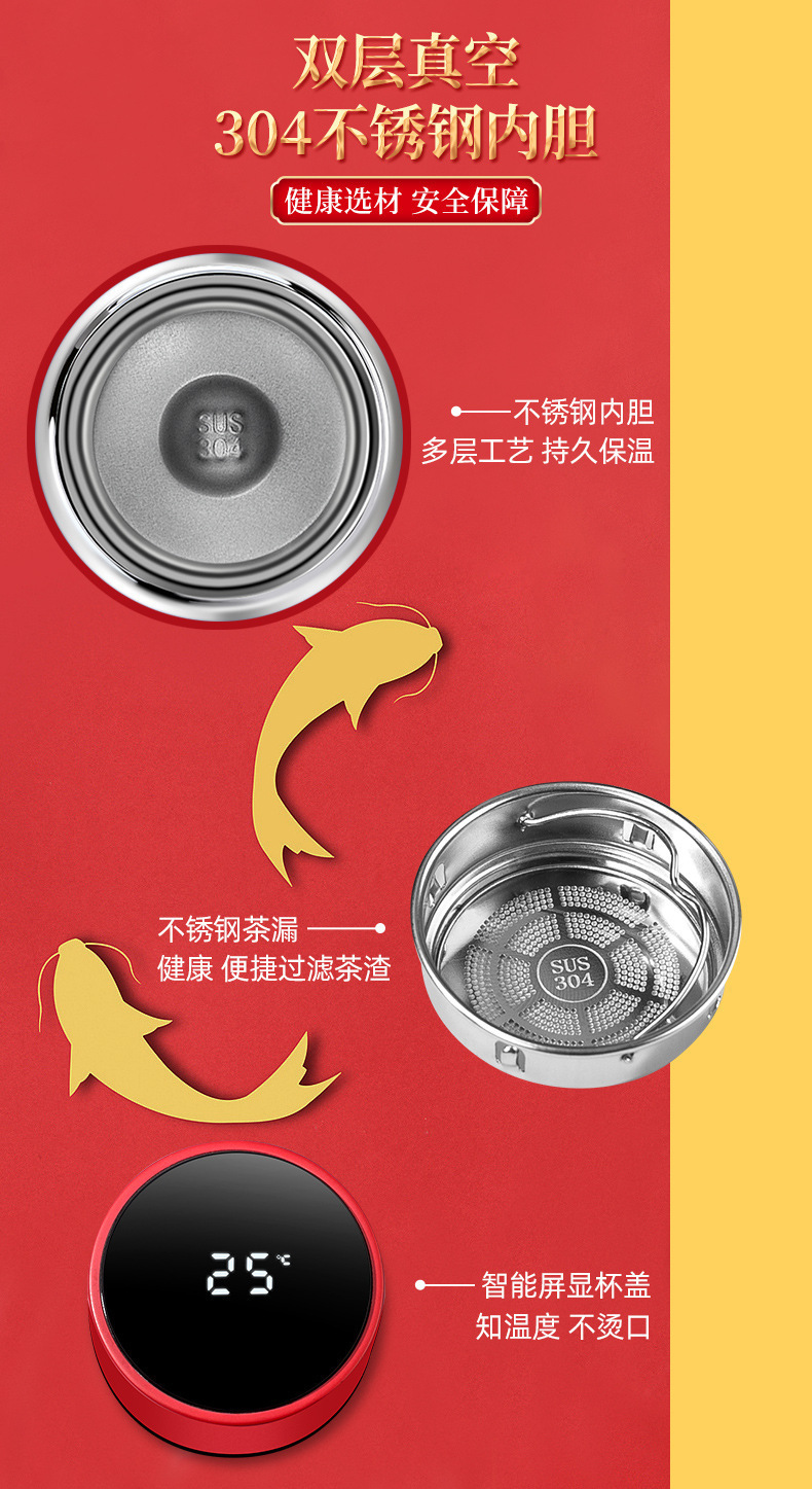 Koi business gift canvas bags, insulated cups, umbrellas, customized logos, company gifts, and souvenirs for employee activities pic 15