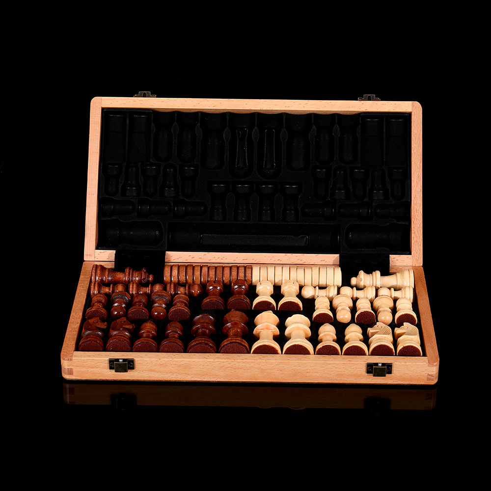 无磁性红木二合一国际象棋跳棋木质含双后专业级棋牌桌游玩具厂家外贸详情3