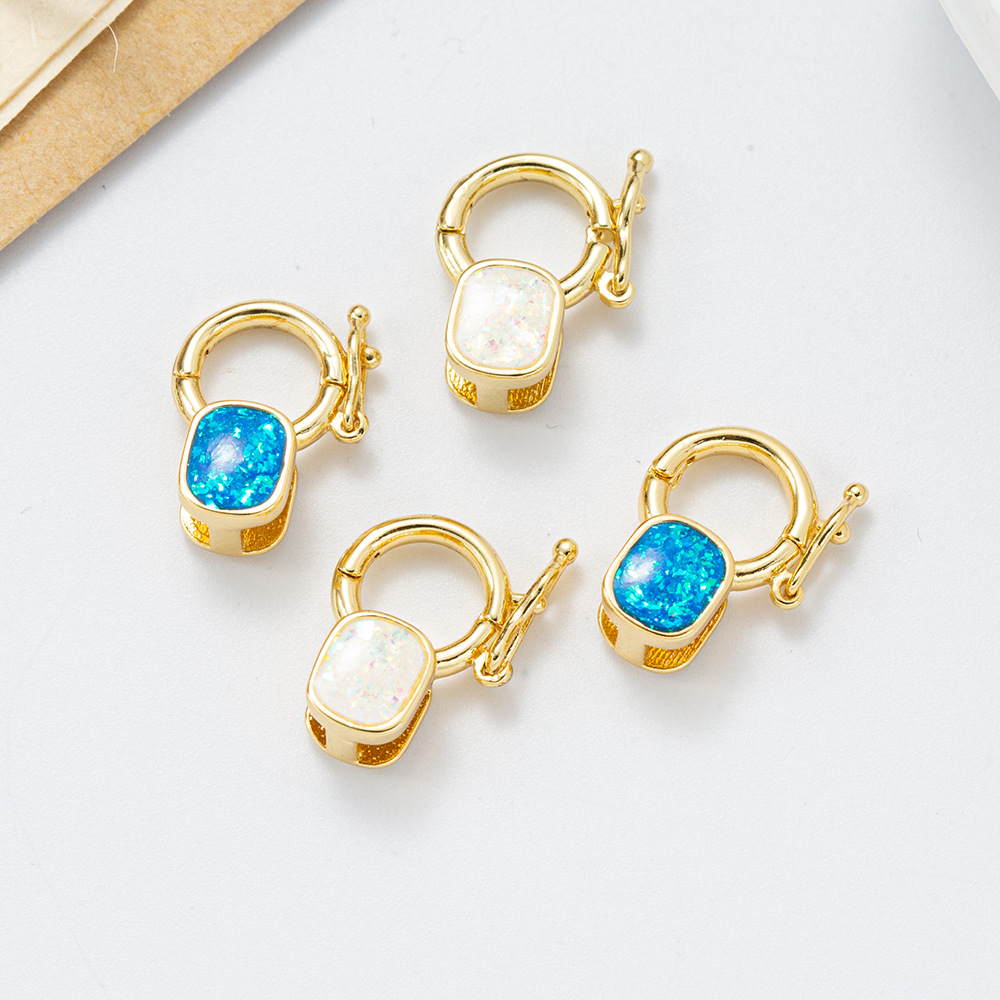 18K澳宝扣金色龙虾扣饰品扣子手链收尾连接弹簧扣diy配件材料详情5