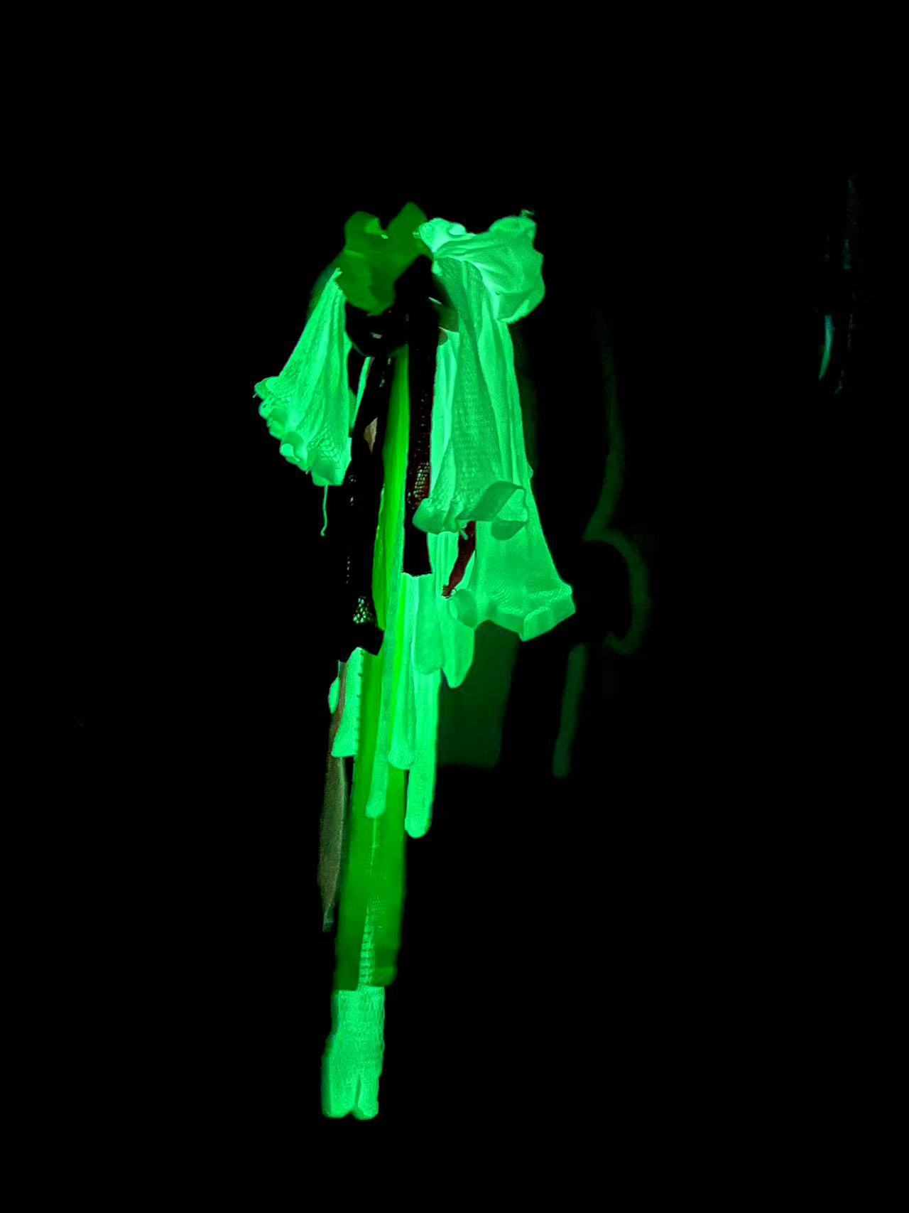 夜光渔网袜黑暗发光丝袜反光镂空性感情趣连裤袜夜店荧光袜夜光袜详情3