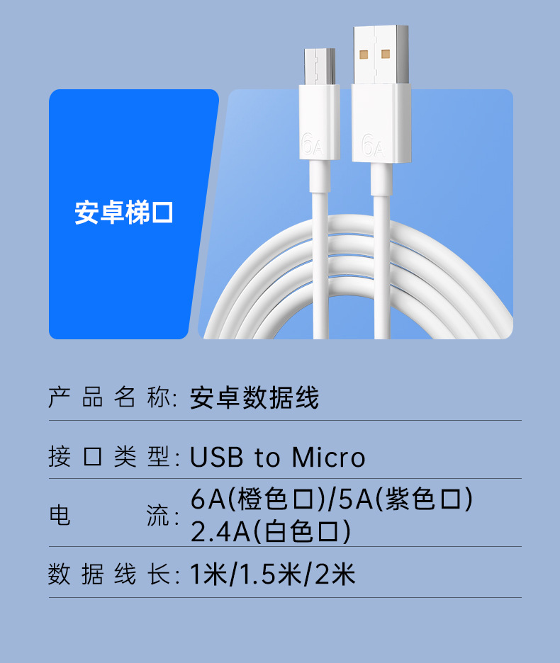 6A快充66Wtype-c数据线适用于华为p40mate40手机40W充电线5A器详情4