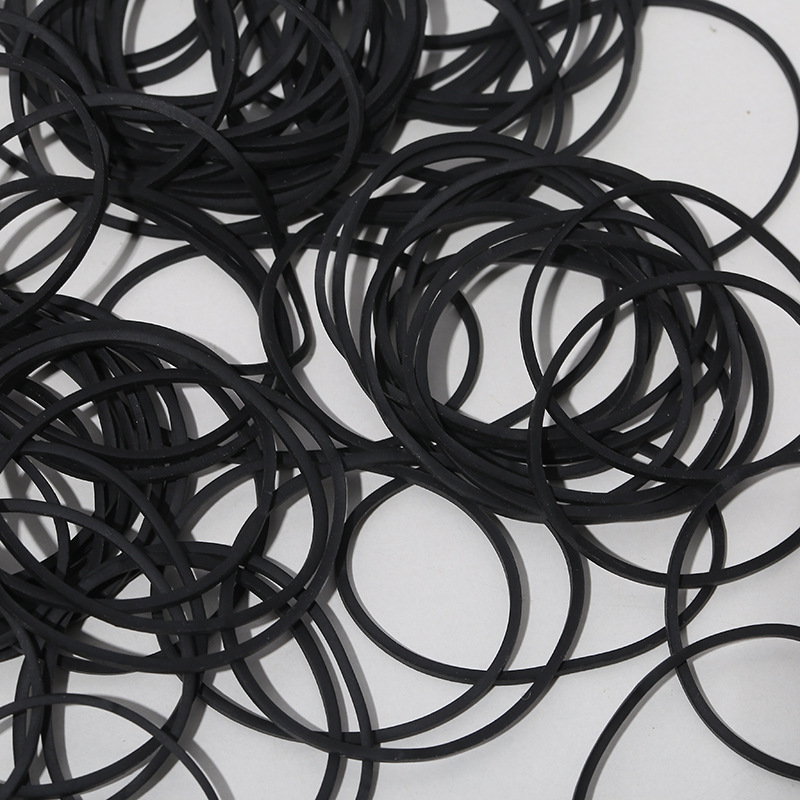 一斤黑色橡皮筋牛皮筋美发店橡胶圈皮套批发影楼盘发美发化妆皮筋详情6