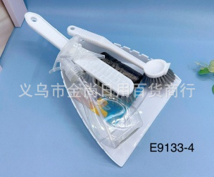 Book desk cleaning, plastic waste forklift, mini dustpan, broom, small broom handle set, household handheld small dustpan pic 5