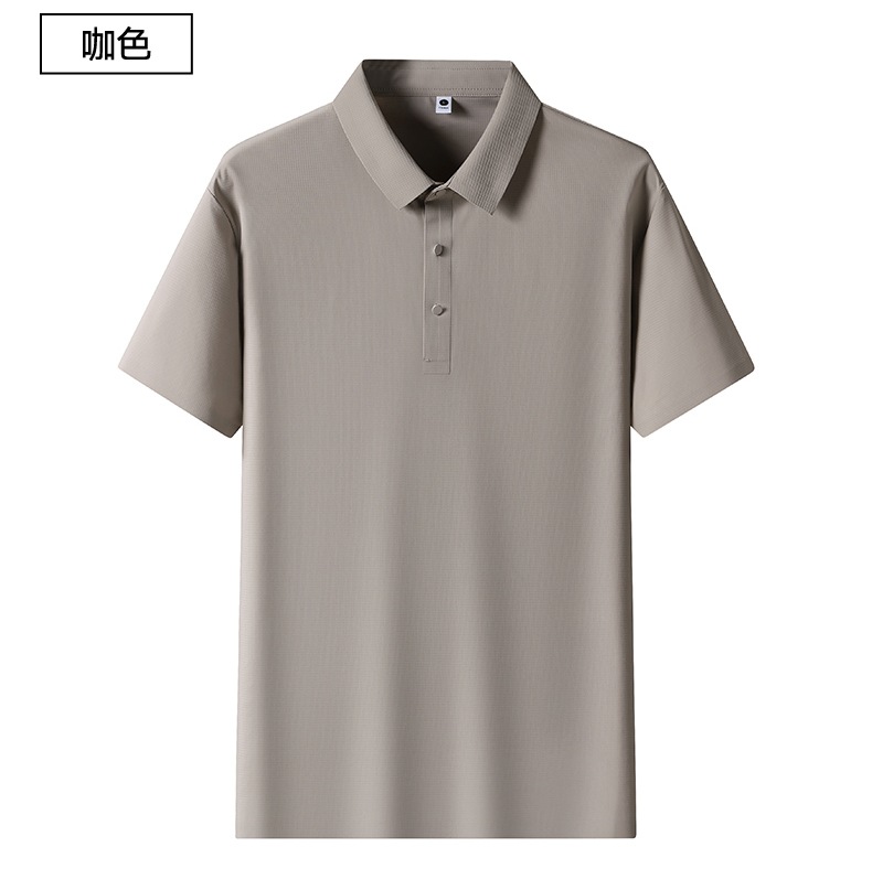 2025年新品上线夏季休闲商务薄款T恤衫上衣男士冰丝短袖POLO衫详情18