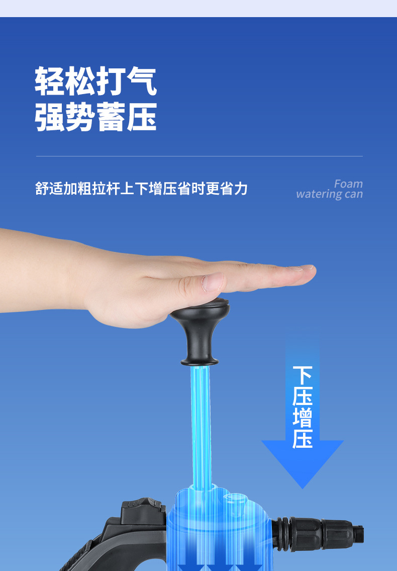 Car wash foam spray bottle, handheld side-opening high-pressure PA bottle, car wash liquid foaming magic tool, car cleaning tool pic 16