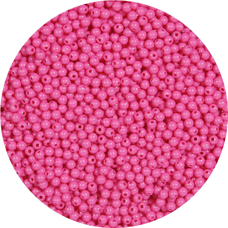 4mm亚克力塑料实色圆珠diy手工串珠手链首饰材料配件配饰散珠批发详情15