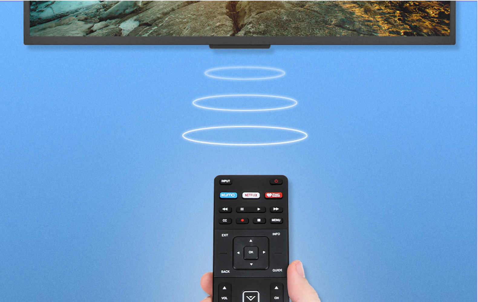 适用Vizio电视遥控器XRT122 IR Remote for Vizio tv详情1