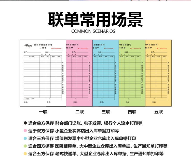 西家送货单二联三四联单定制合同书出入库单收据定做复写单据印刷详情6